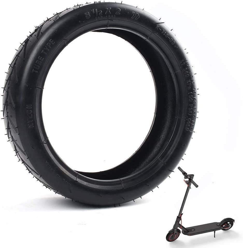 airwak Pneu Plein de 8,5 Pouces, 8 1/2'' Pneu Caoutchouc Nid D'abeille Compatible avec Xiaomi M365 Hiboy S2/S2R Gotrax GXL V2/XR Hover-1 Trottinette Electrique, Scooter Accessoire Roues (Rouge 2pcs