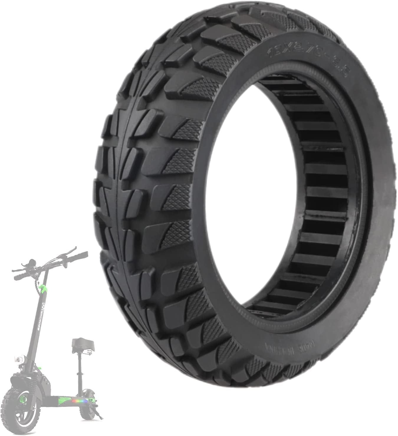 10x2.0 Electric Scooter Solid Honeycomb Tire High Intensity Rubber