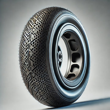8️⃣ Flat-Free Solid Tire – No More Flats! 🔧⚡