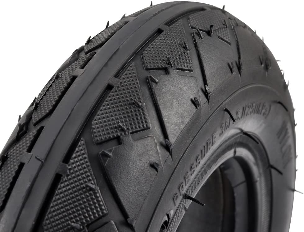 5A01 3.00-10 Scooter Tires – Set Of 2 Tubeless Front/Rear Tires, 42J Load Rating, For 10-Inch Rim Mopeds & Scooters