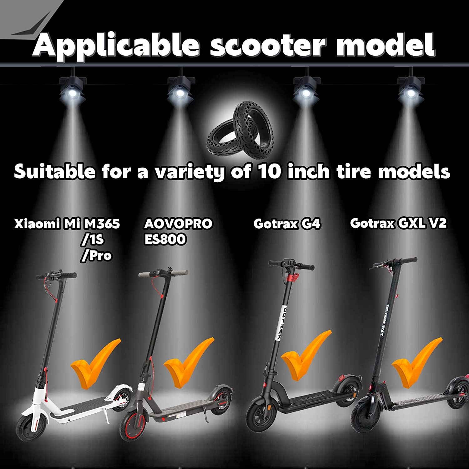 Achetez en gros 10 Inch Scooter Tires 10''x2.125 Inner Tubes For Xiaomi Mi  Pro / Gotrax V2 / Hiboy S2 Pro / Kugoo E-scooter 10 Tubes Chine et Scooter  Tire à 2